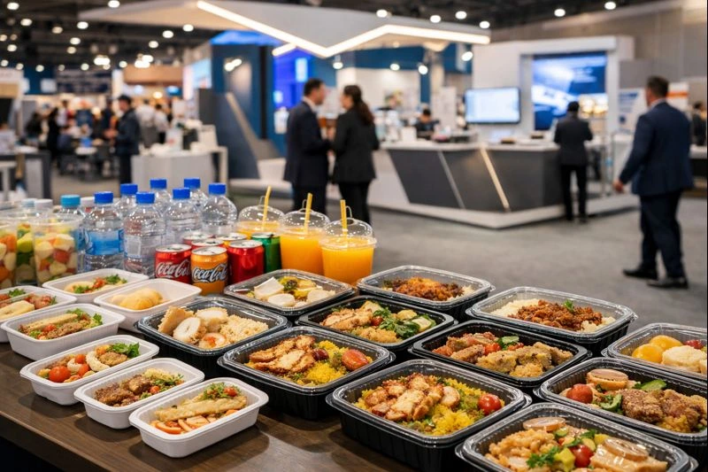 غذای یکبار مصرف برای نمایشگاه