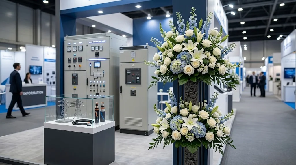 تاج گل برای نمایشگاه صنعت برق