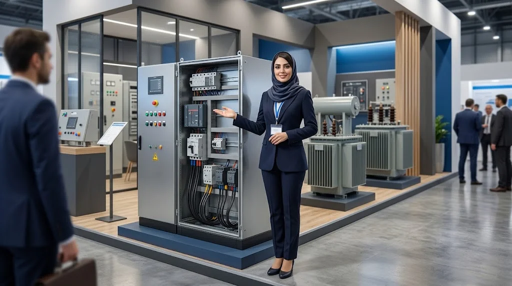 مهماندار نمایشگاه صنعت برق