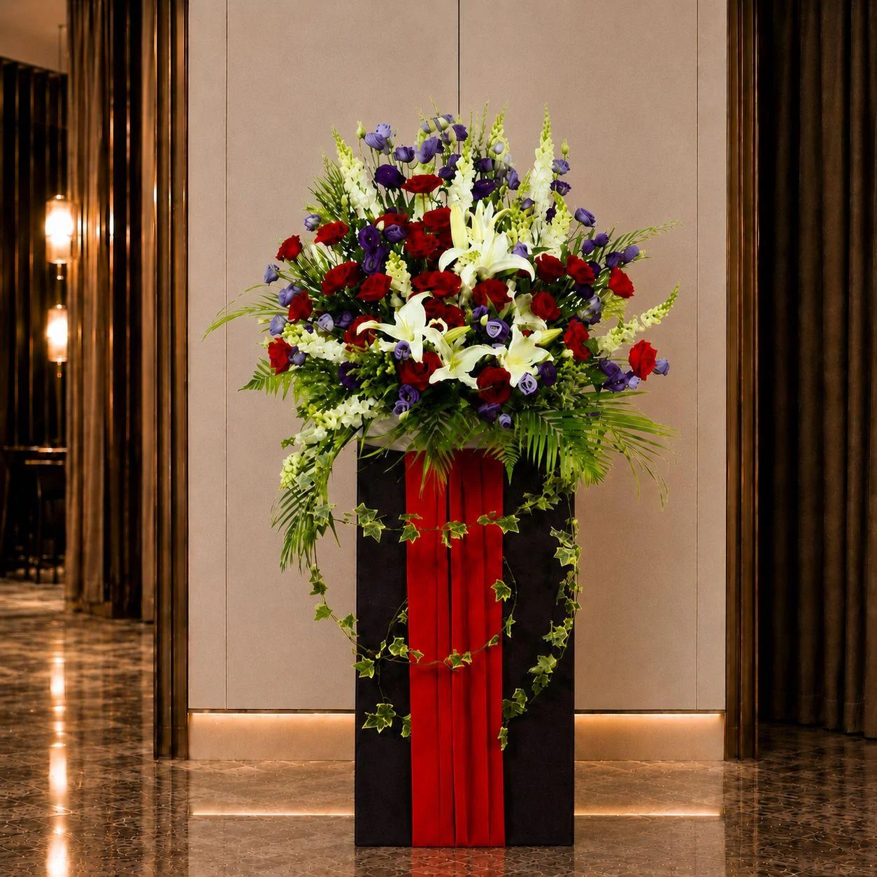 ارسال تاج گل به نمایشگاه