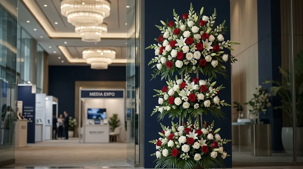 تاج گل برای نمایشگاه مدیا اکسپو